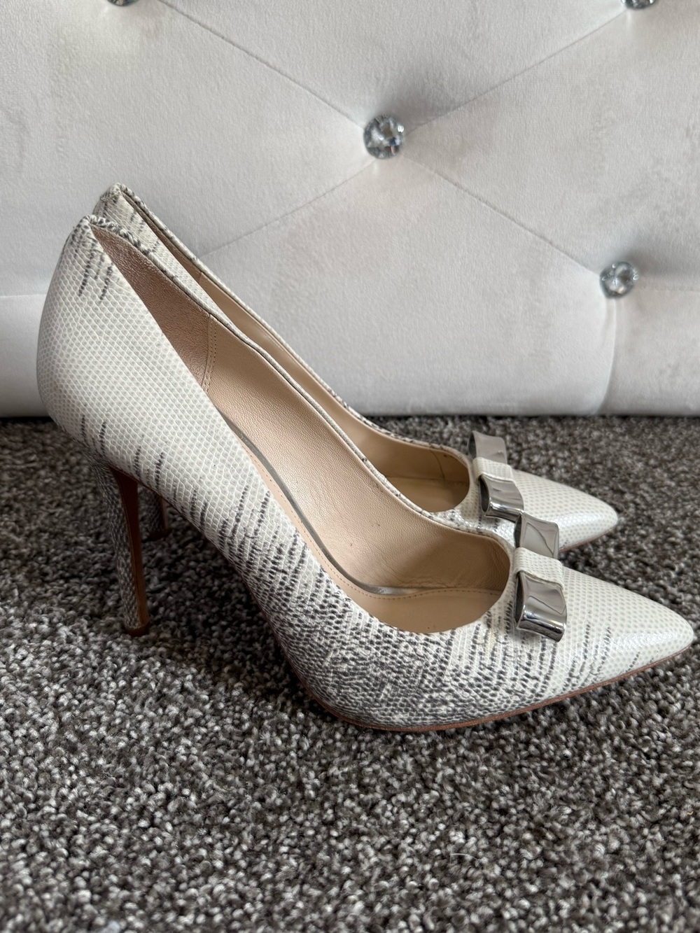 Coach Hallie Soft Print Lizard Heels